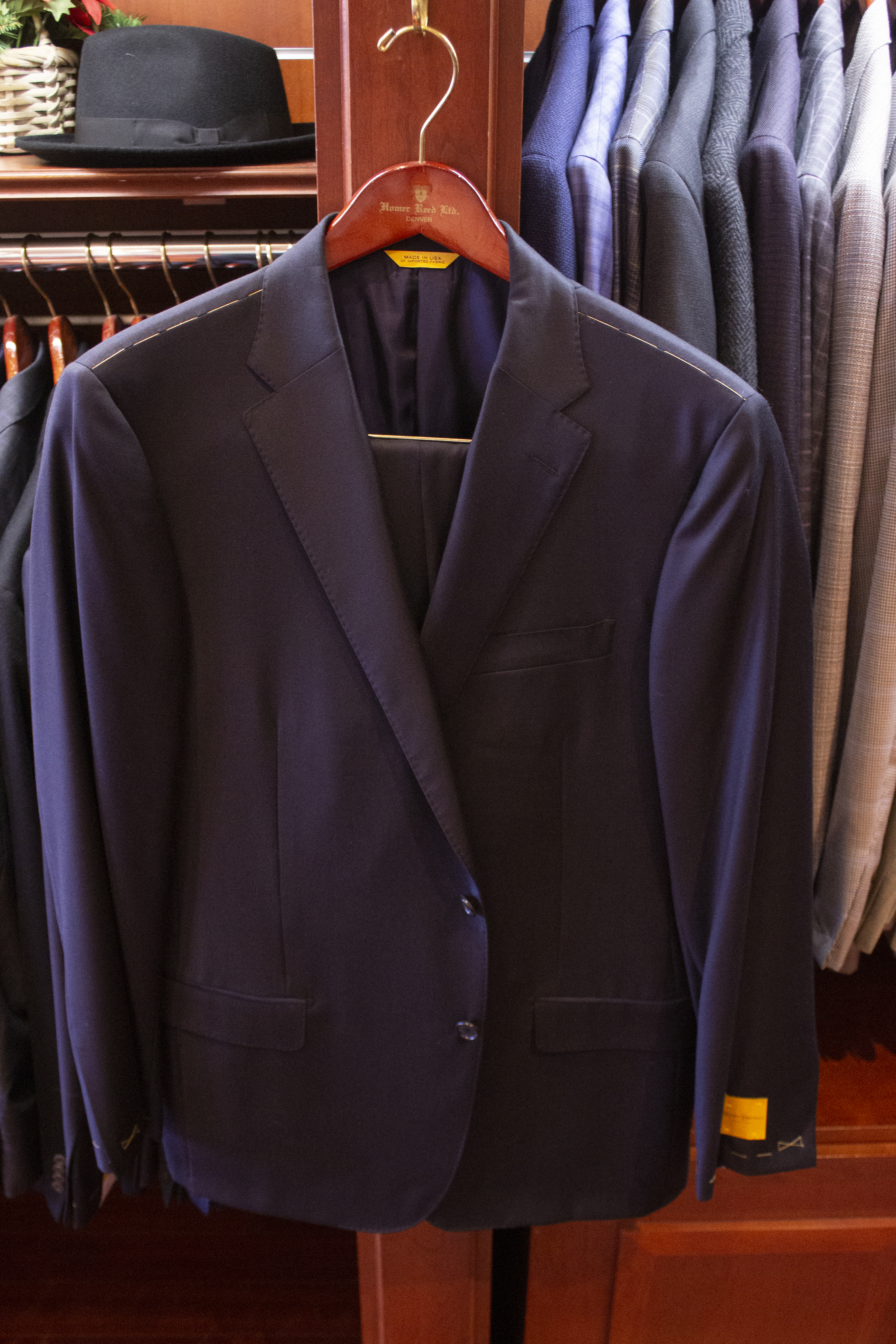 Men's Navy Suit Hickey Freeman