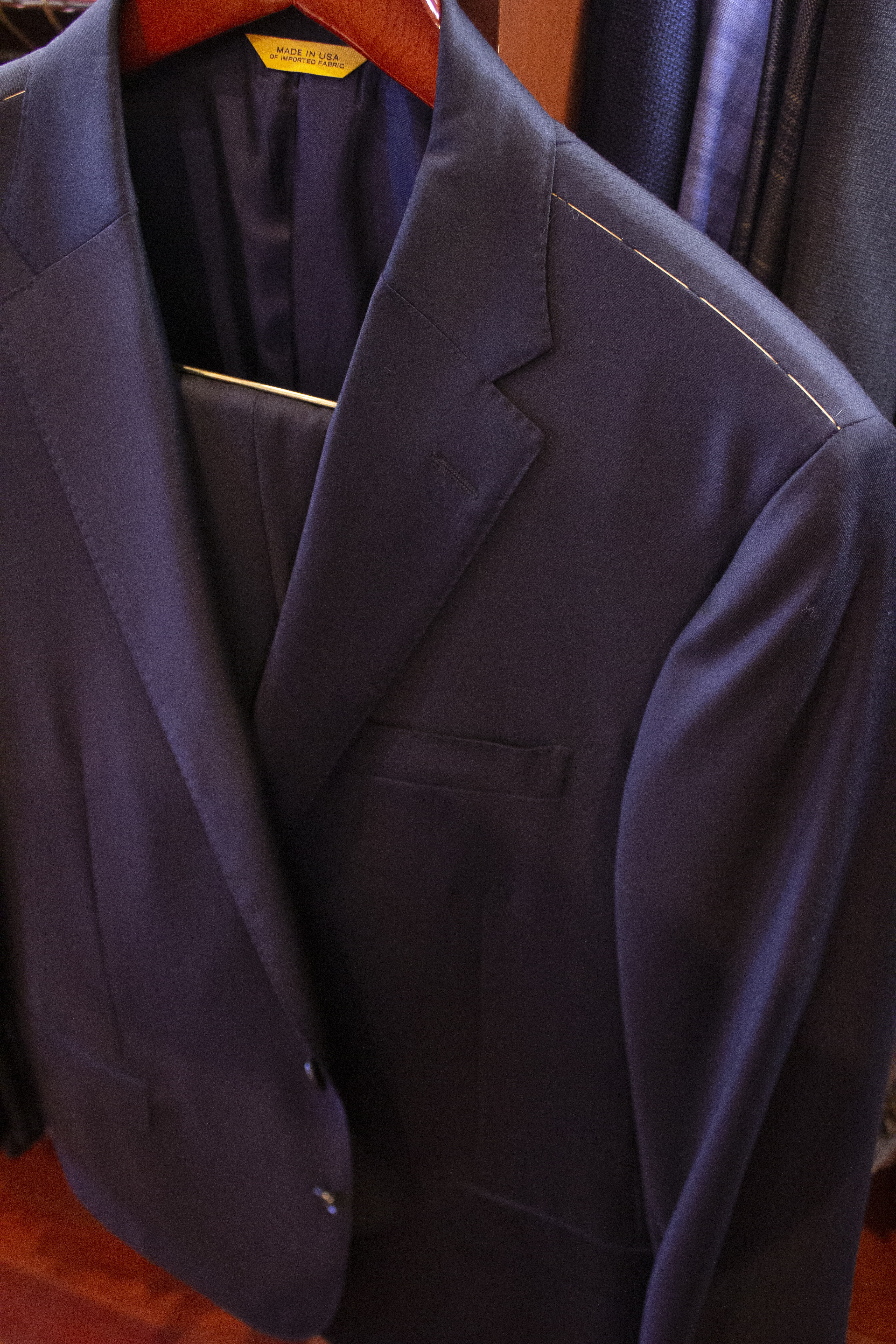 Men's Navy Suit Hickey Freeman